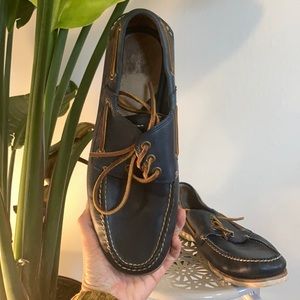 Frye Sully Boat Shoe in Blue